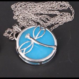 Sterling Dragonfly Quartz & Diamond N…